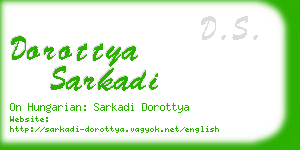 dorottya sarkadi business card